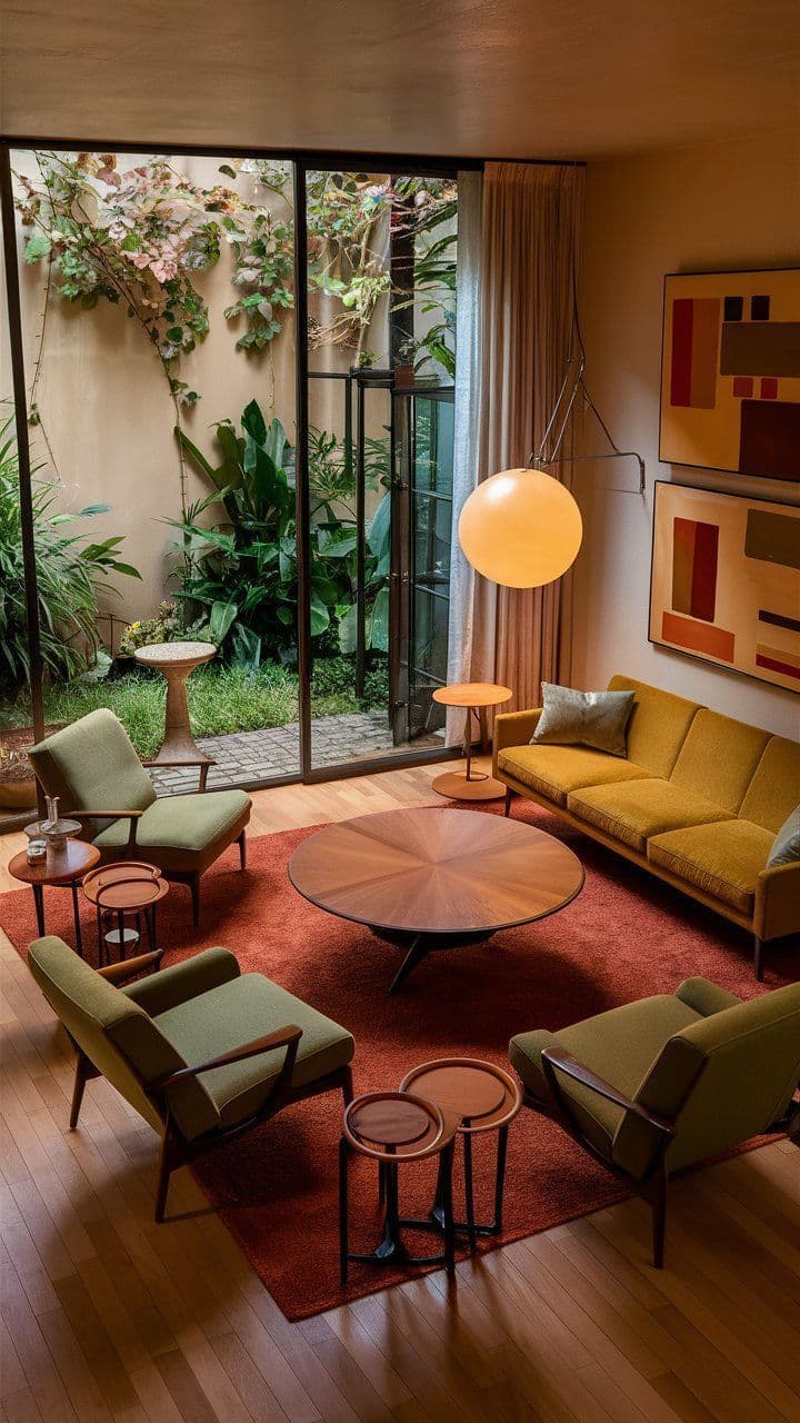 Salon Mid-Century Tropical